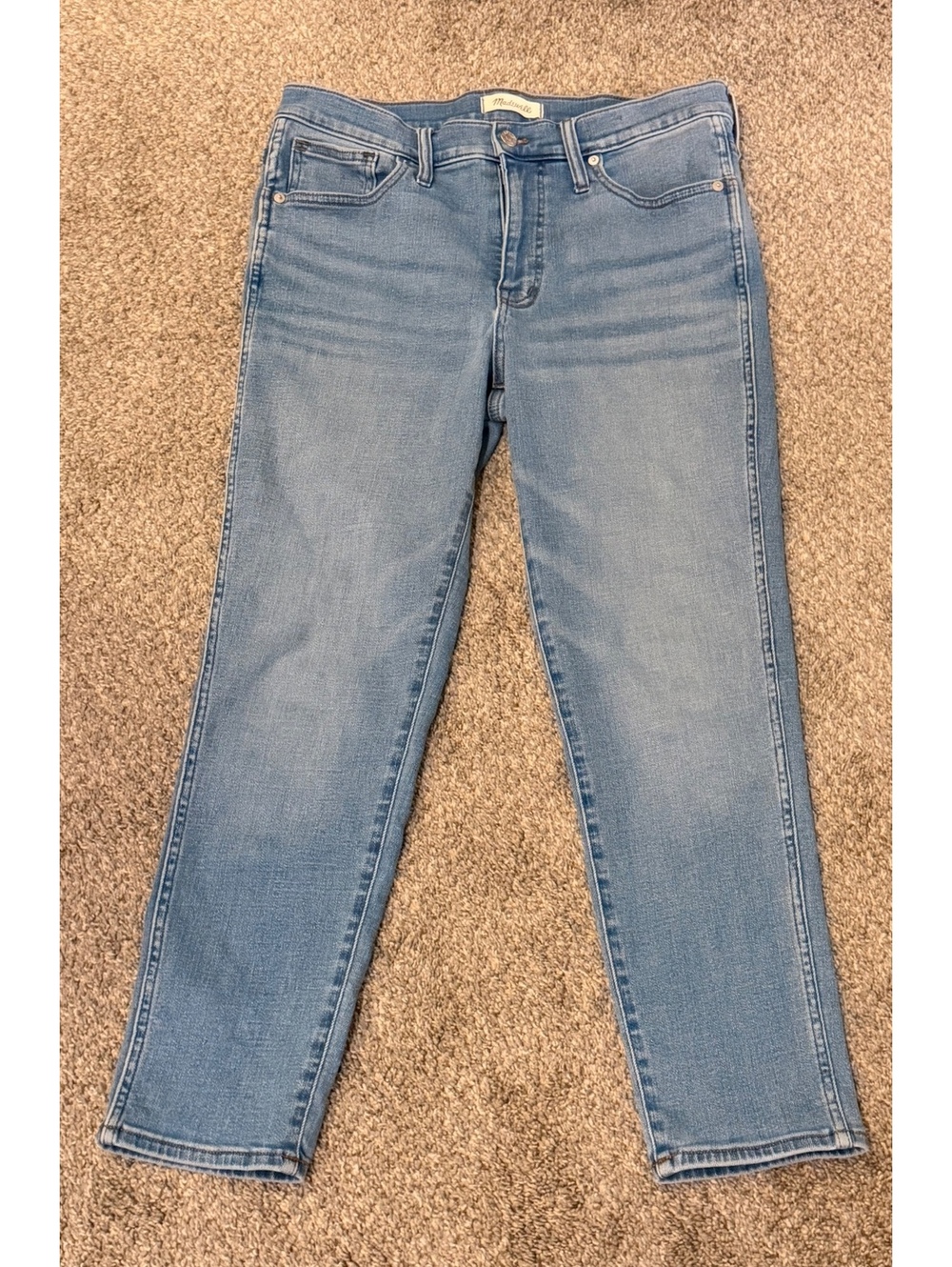 Madewell Mid-Rise Stovepipe Jeans Size 30 Light Wash